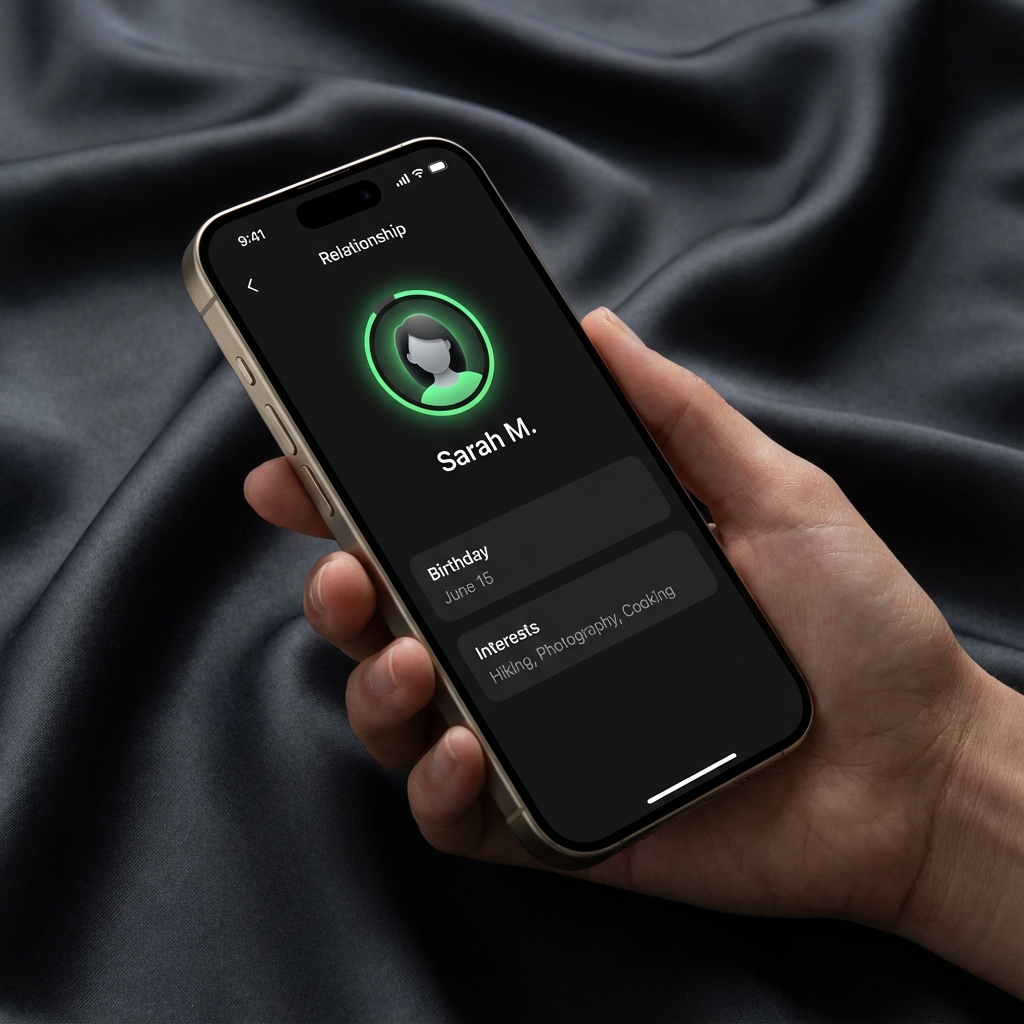 HeyDunbar contact profile with health ring